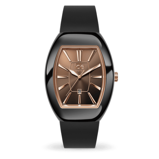ICE Dome Plastic Black Rose Gold (JO-024032) - Relojería Joyería Orlando