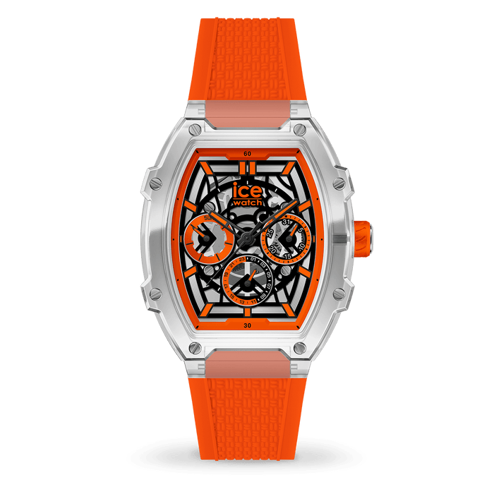ICE-BOLIDAY CLEAR Orange Skeleton - Relojería Joyería Orlando