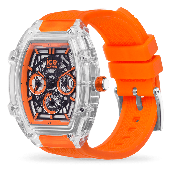 ICE-BOLIDAY CLEAR Orange Skeleton - Relojería Joyería Orlando