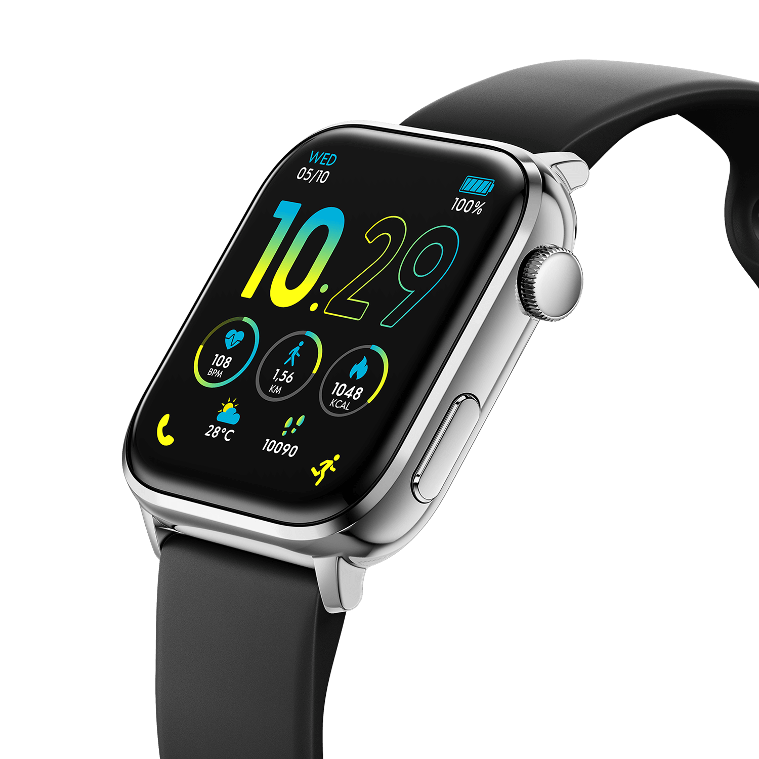 Reloj Smartwatch Ice Smart 3.0 Rectangular 1.78 Silver-Black JO-ice-smart-3-0-rectangular-1-78-silver-black - Relojería Joyería Orlando
