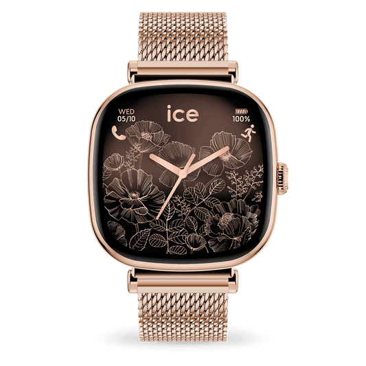 Reloj ICE smart SQ 2.0 Square Rose-Gold Milanese - Relojería Joyería Orlando