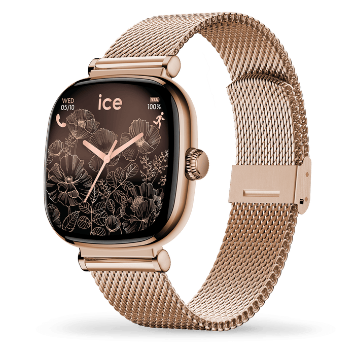 Reloj ICE smart SQ 2.0 Square Rose-Gold Milanese - Relojería Joyería Orlando