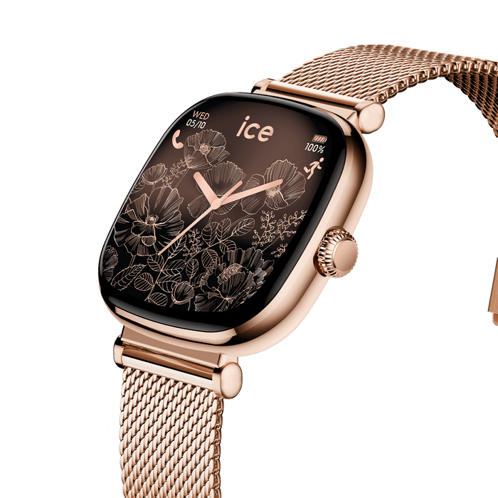 Reloj ICE smart SQ 2.0 Square Rose-Gold Milanese - Relojería Joyería Orlando