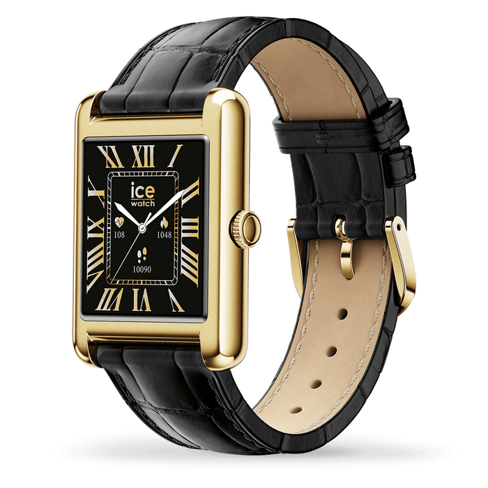 Reloj Smartwatch Ice Smart TKS 2.0 1.41 Gold-Black Croco JO-ice-smart-tks-2-0-rectangular-1-41-gold-black-croco - Relojería Joyería Orlando