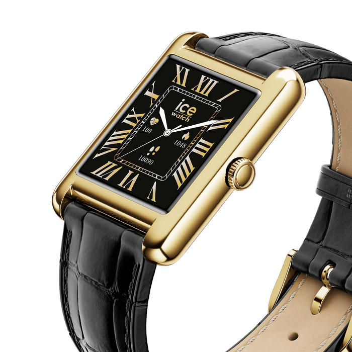 Reloj Smartwatch Ice Smart TKS 2.0 1.41 Gold-Black Croco JO-ice-smart-tks-2-0-rectangular-1-41-gold-black-croco - Relojería Joyería Orlando