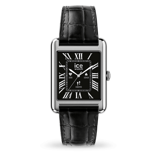 Reloj Smartwatch Ice Smart TKS 2.0 1.41 Silver-Black Croco JO-ice-smart-tks-2-0-rectangular-1-41-silver-black - Relojería Joyería Orlando