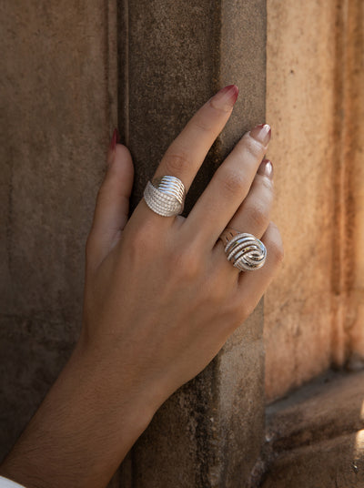 Anillo Cruzado Circonitas JO-19399-R