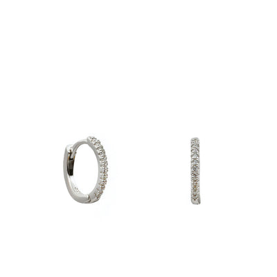 Pendientes aro mini circonitas JO-19995-A