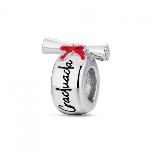 Abalorio disco graduada con diploma (JO-9120746)