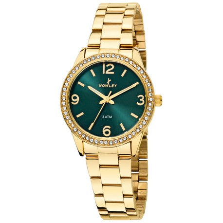 Reloj Nowley Chic Mujer 8-0075-0-2 Color Dorado Verdoso