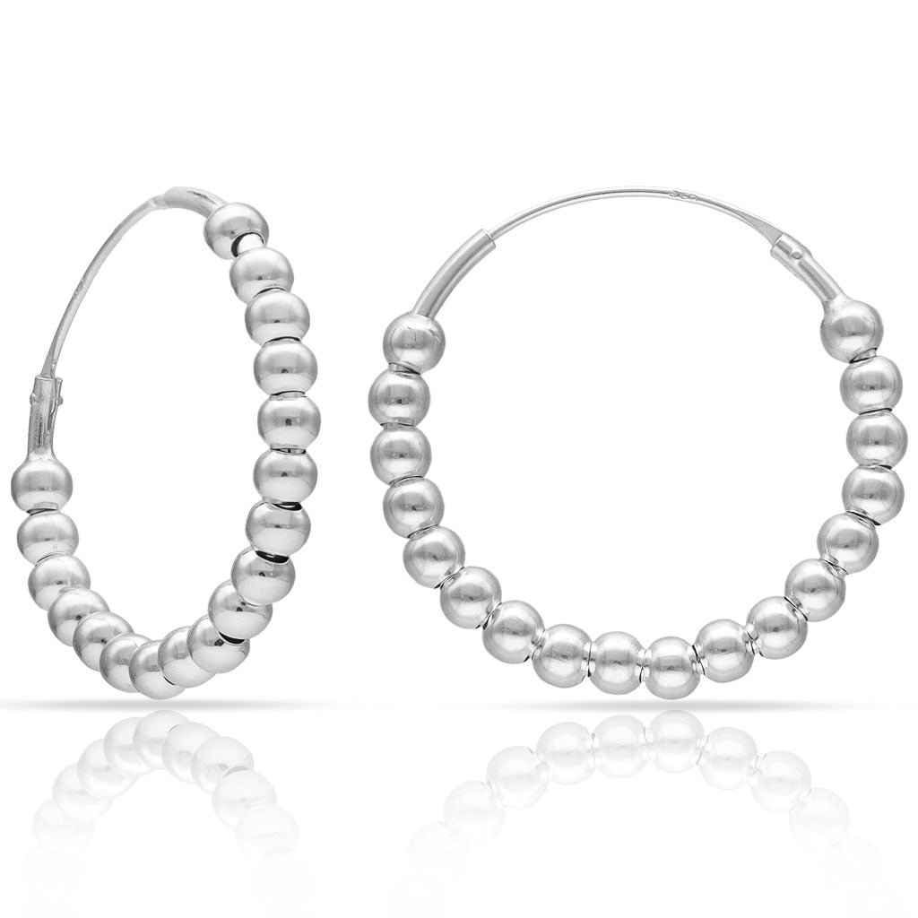 CERCLES PLATA 925MM BOLES - 24MM