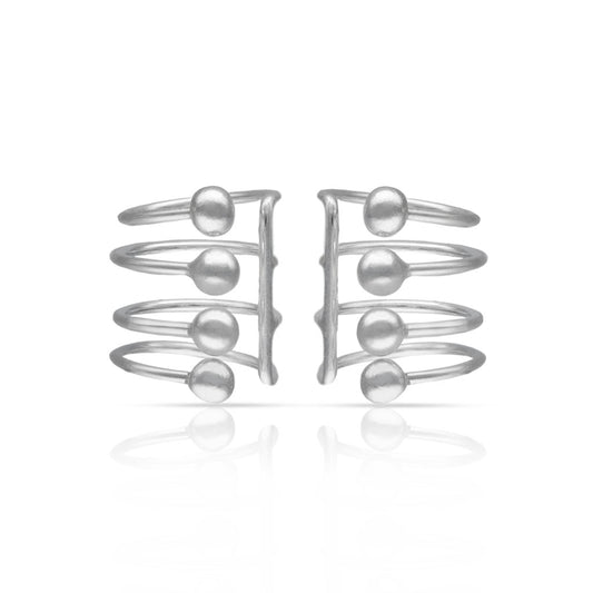 PENDIENTES PLATA 925MM CARTILAGOS BOLAS