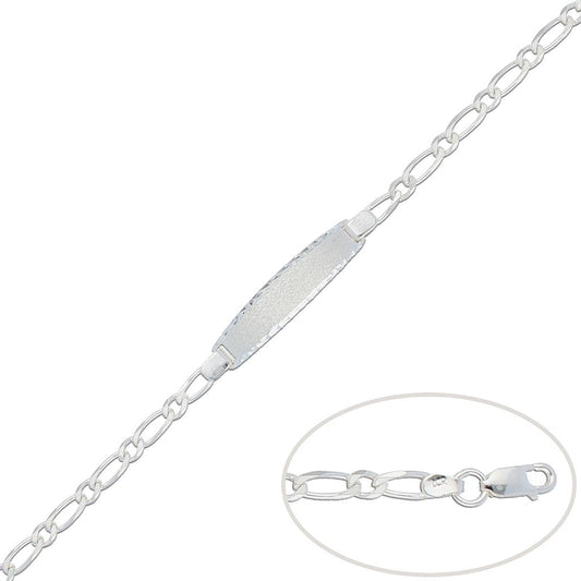 BRAÇALET 1x1 PLATA 925MM - 4MM