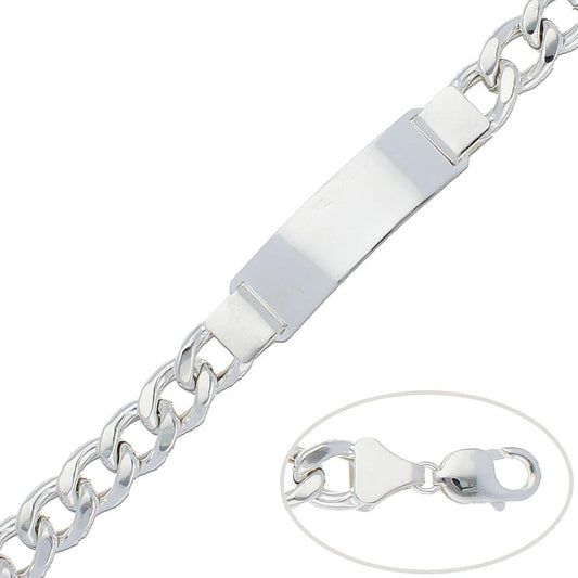 BRAÇALET BARBADA PLATA 925MM - 12MM
