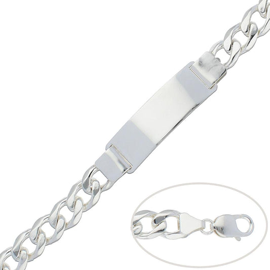 BRAÇALET BARBADA PLATA 925MM - 11MM