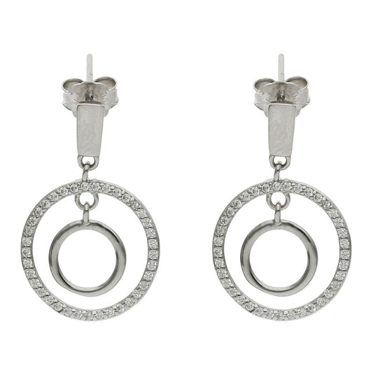ARRACADES PLATA 925MM CIRCONETES - 15x24MM