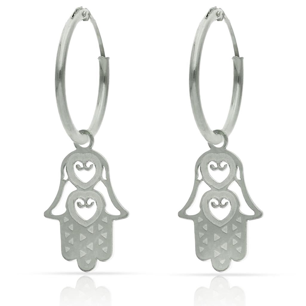 CERCLES PLATA 925MM MÀ DE FATIMA - 12MM