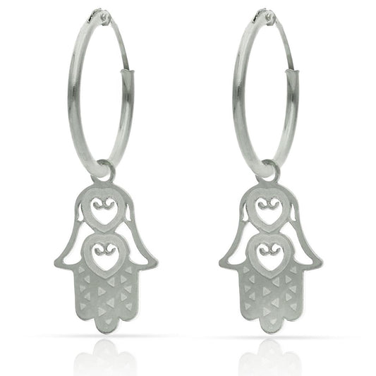 CERCLES PLATA 925MM MÀ DE FATIMA - 12MM