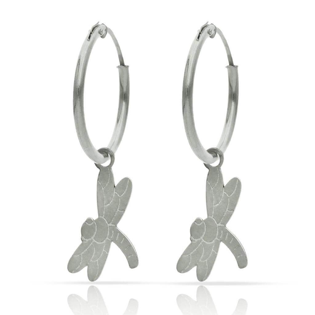 CERCLES PLATA 925MM LIBELULA - 12MM