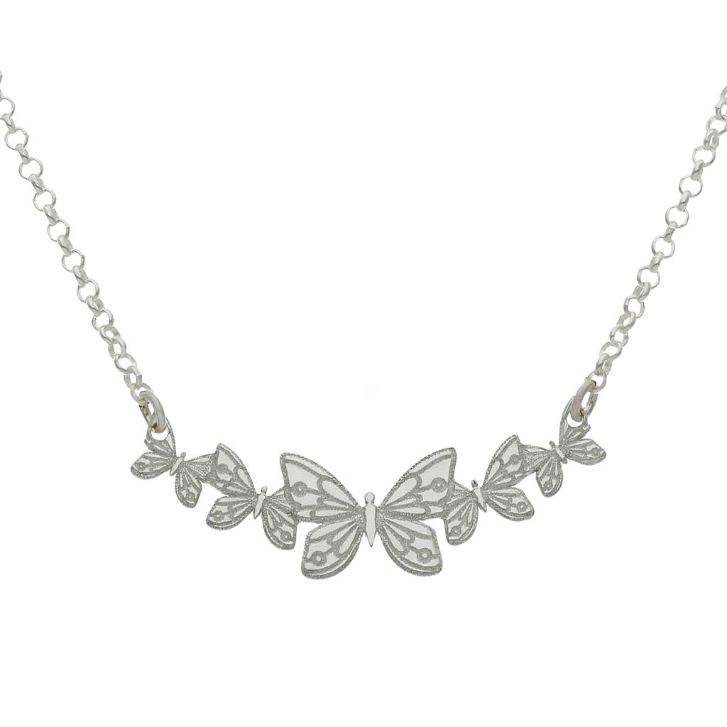 GARANTILLA PLATA 925MM MARIPOSES