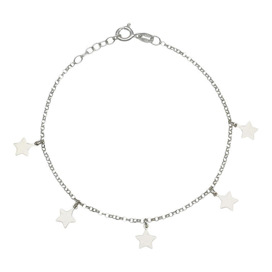 TOBILLERA PLATA 925MM MINI CHARMS ESTRELLES