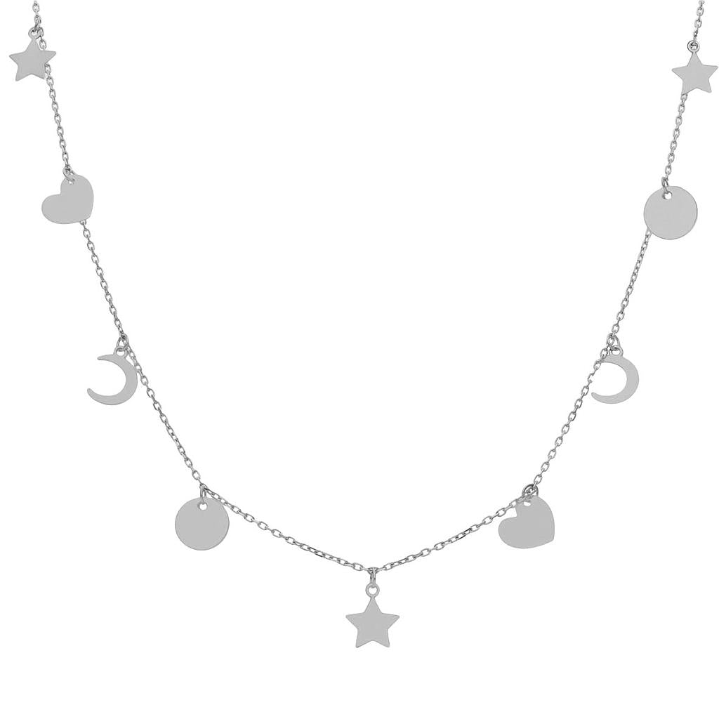 GARANTILLA PLATA 925MM MINI CHARMS MIX