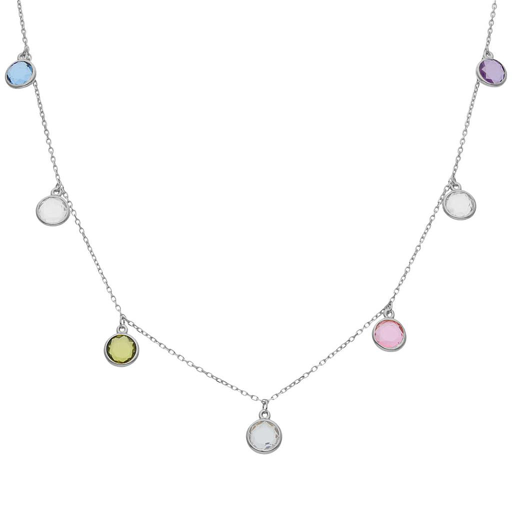 GARANTETA PLATA 925MM PEDRES COLORS