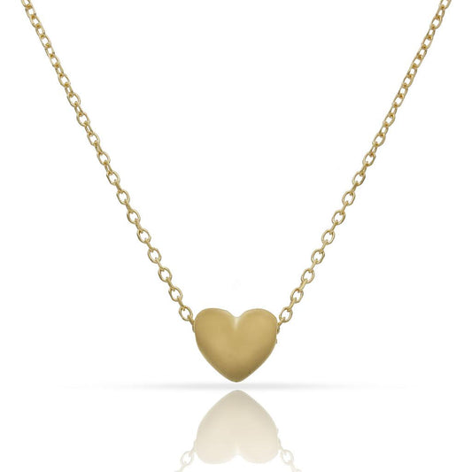 GARGANTILLA PLATA CHAPADA ORO CORAZON