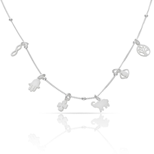 GARANTILLA PLATA 925MM MINI CHARMS AMULETS ESMALTATS