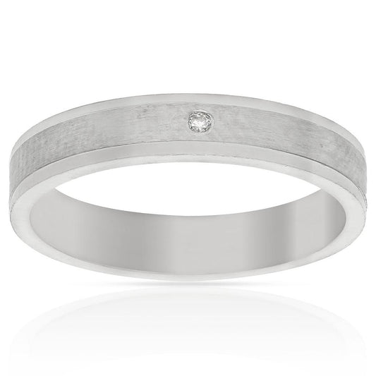 ALIANZA PLATA 925MM CIRCONITA -  4MM