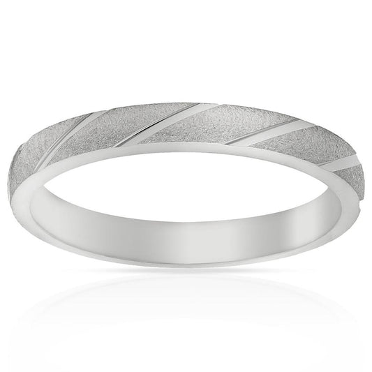 ALIANÇA PLATA 925MM TALLADA - 3MM