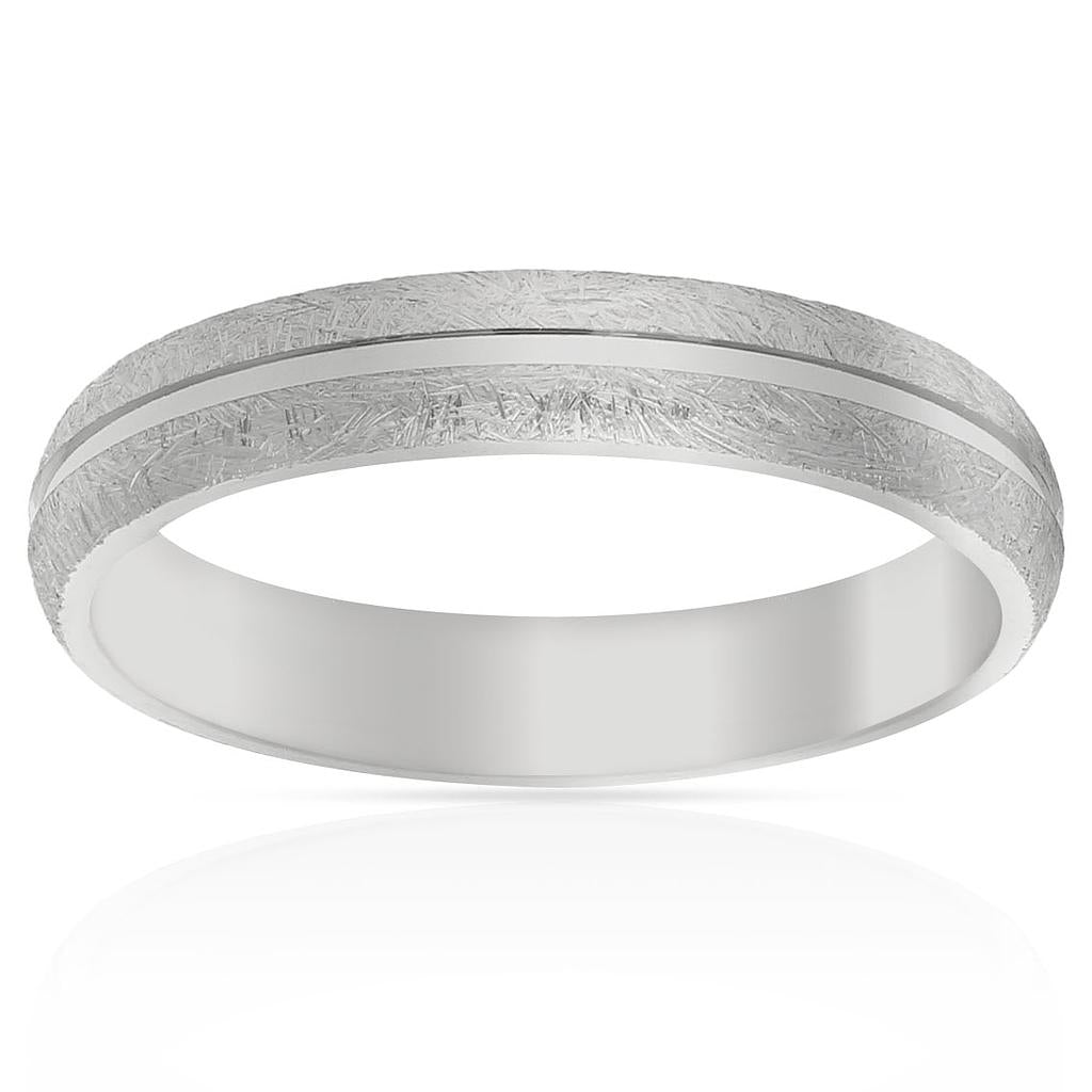 ALIANÇA PLATA 925MM TALLADA - 4MM