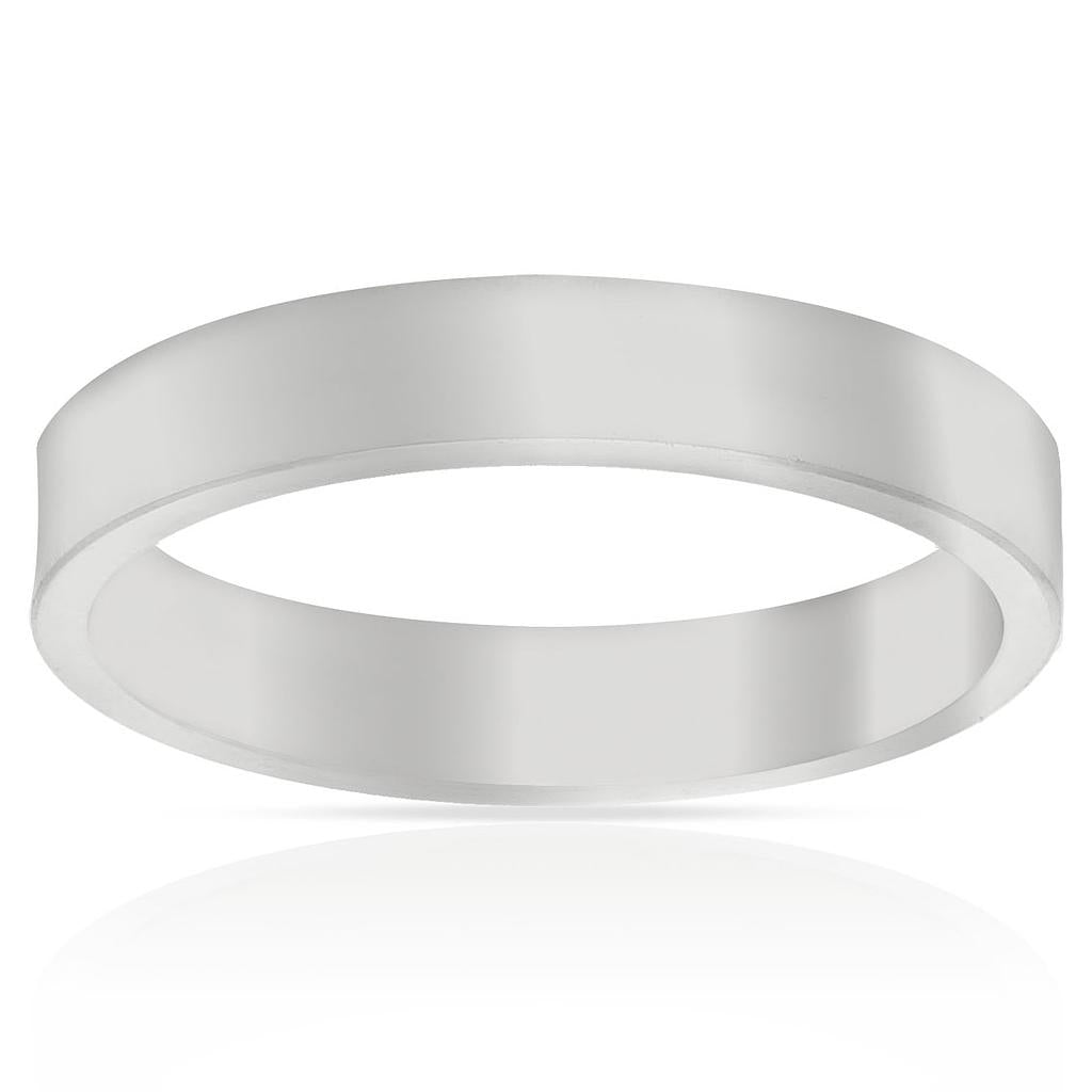 ALIANÇA PLATA 925MM CANT RECTE - 4MM