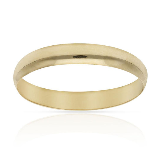 ALIANZA ORO 18KL LISA MEDIA CAÑA - 3MM