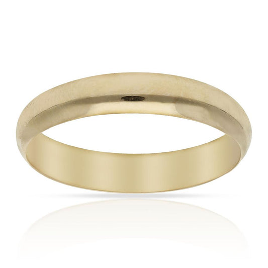 ALIANZA ORO 18KL LISA MEDIA CAÑA - 4MM