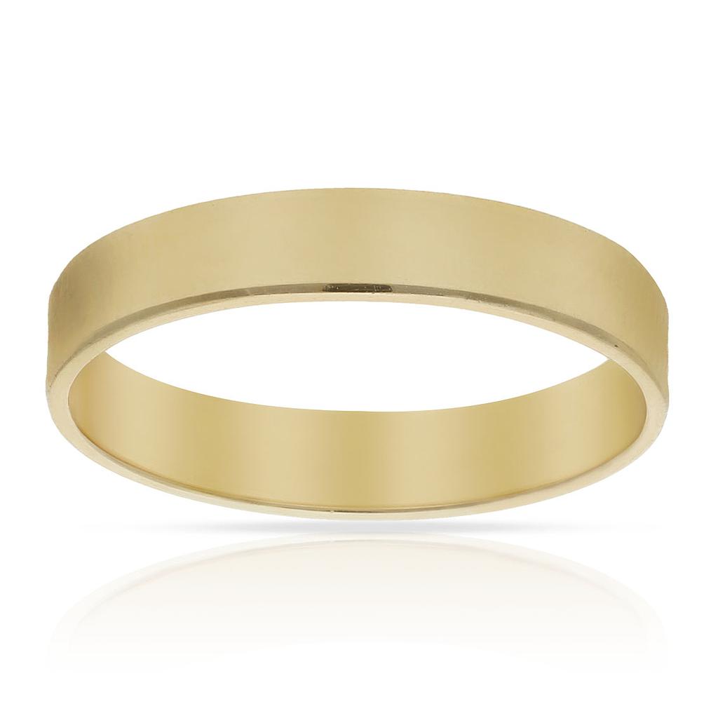 ALIANZA ORO 18KL CANTO DIAMANTADO - 4MM