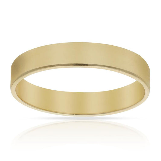 ALIANZA ORO 18KL CANTO DIAMANTADO - 4MM