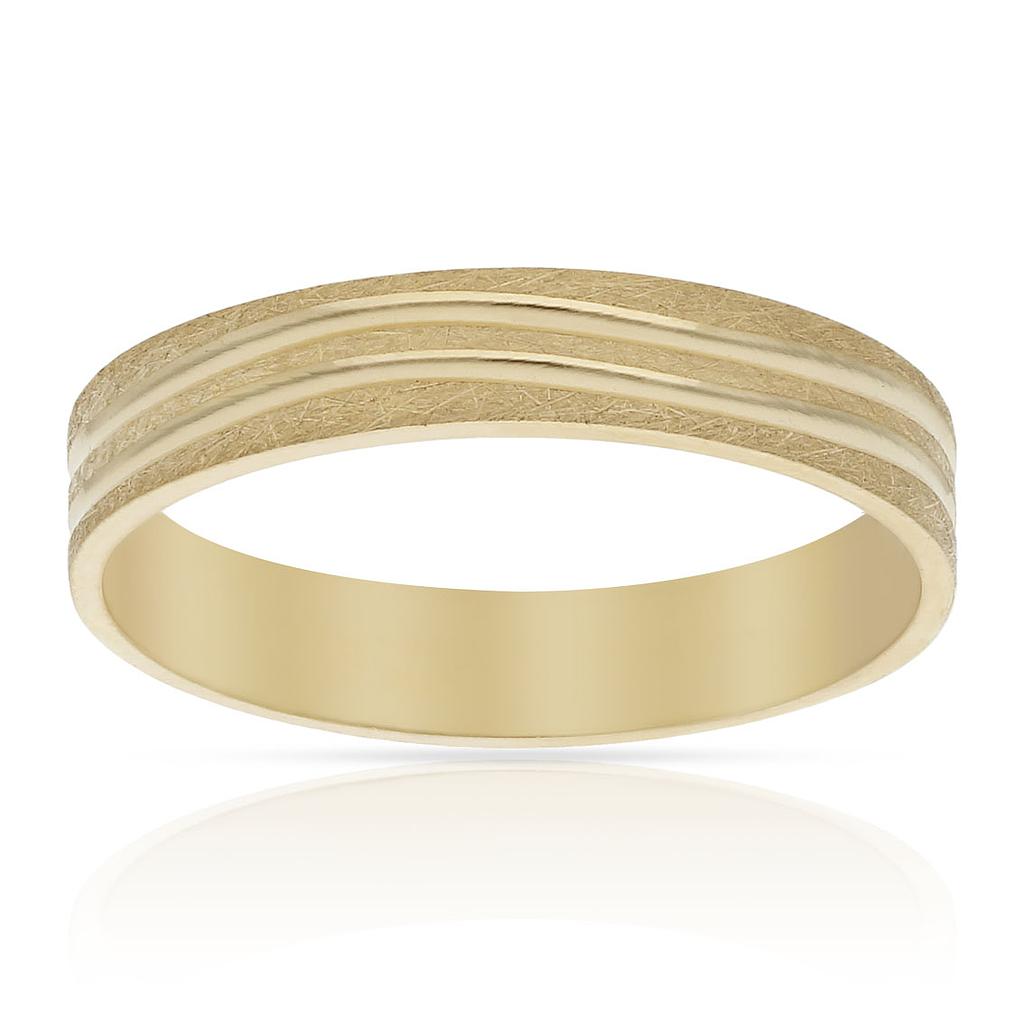 ALIANZA ORO 18KL TALLADA - 4MM