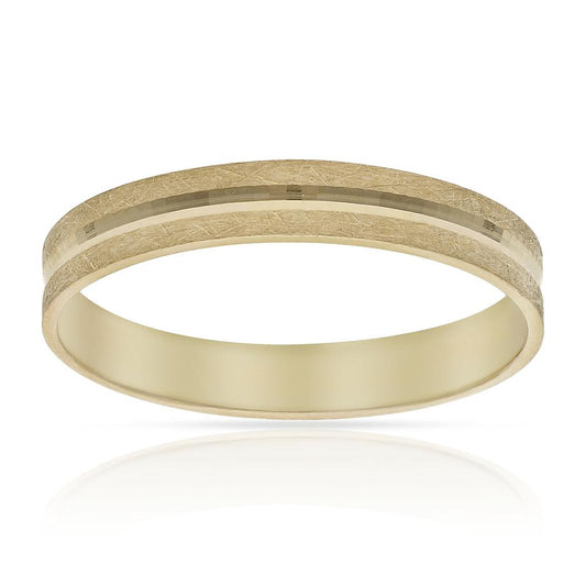 ALIANZA ORO 18KL MATE-BRILLO - 3.50MM