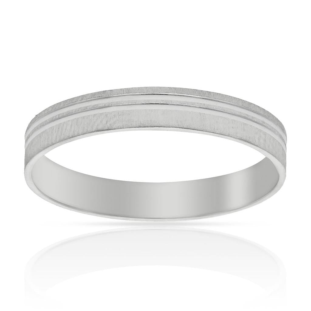 ALIANÇA OR BLANC 18KL - 3.50MM