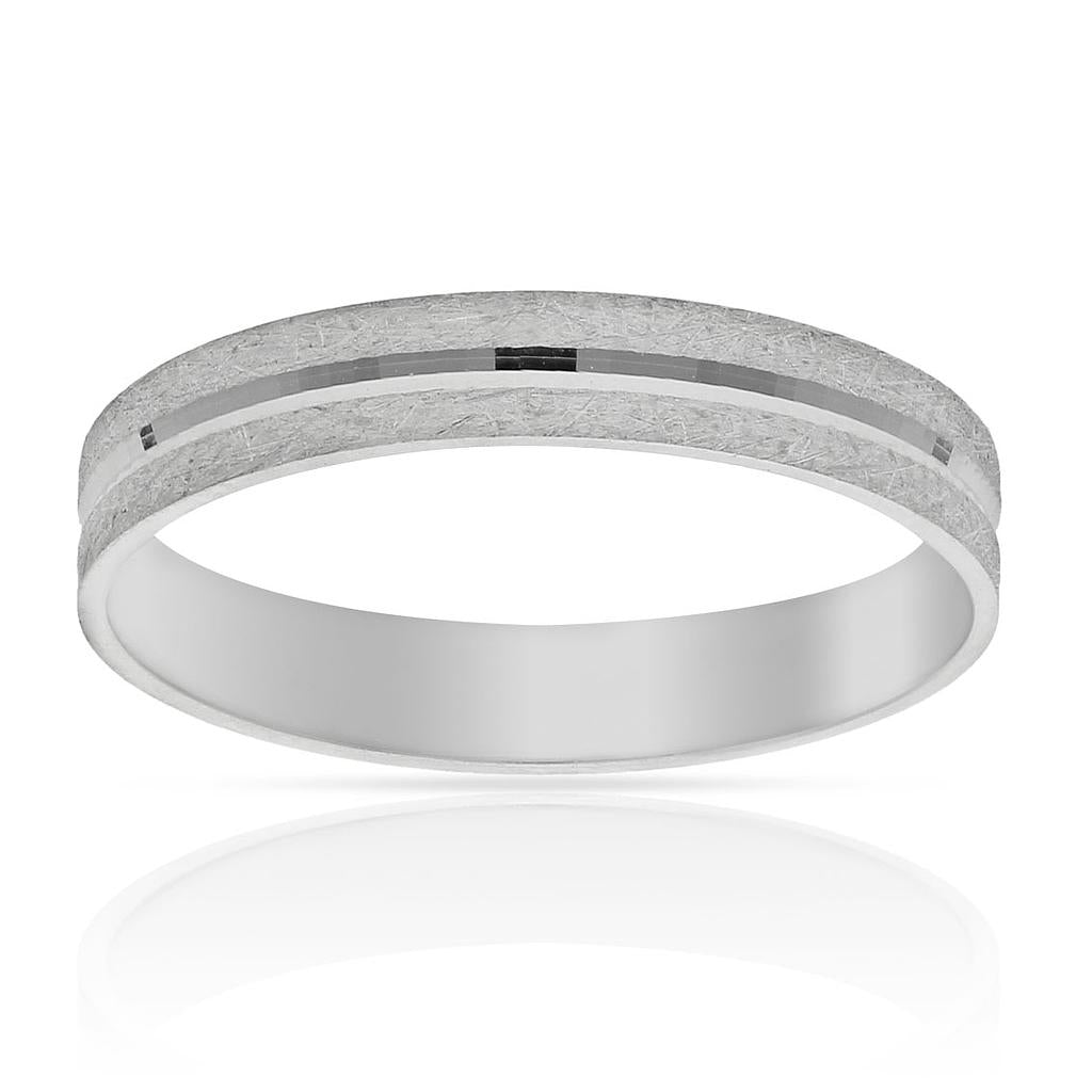 ALIANZA ORO BLANCO 18KL - 3.50MM