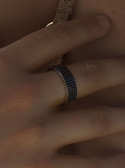 Anillo Circonitas Negras JO-19923-N-R