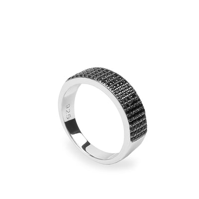 Anillo Circonitas Negras JO-19923-N-R