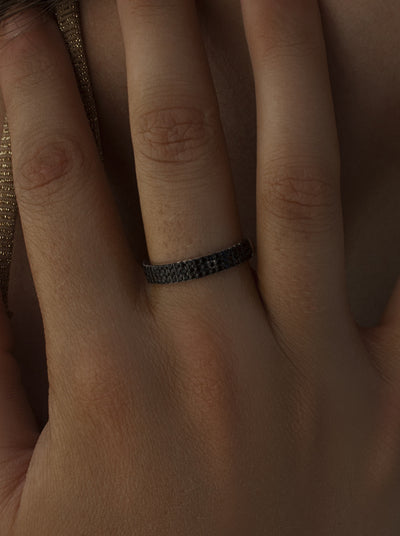 Anillo Plata Tres Líneas JO-20047-N-R