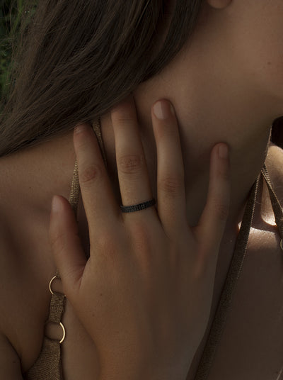 Anillo Plata Tres Líneas JO-20047-N-R