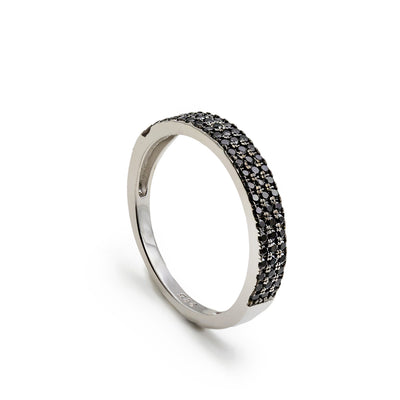 Anillo Plata Tres Líneas JO-20047-N-R