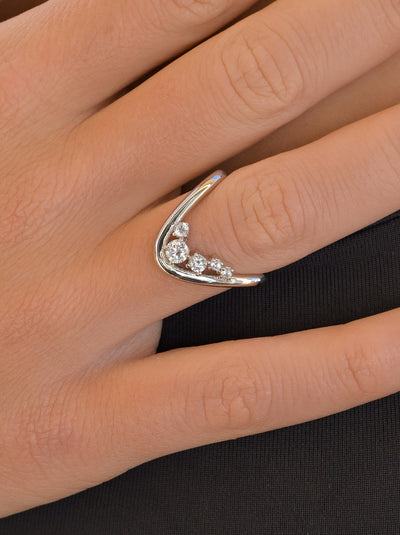 Anillo Plata Curvado JO-19673-R