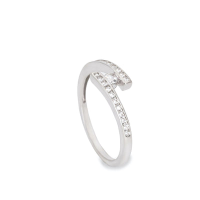 Anillo Fino Circonitas Plata JO-20040-R