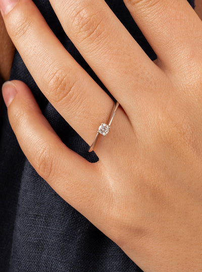 Anillo Solitario Minimalista JO-20038-R