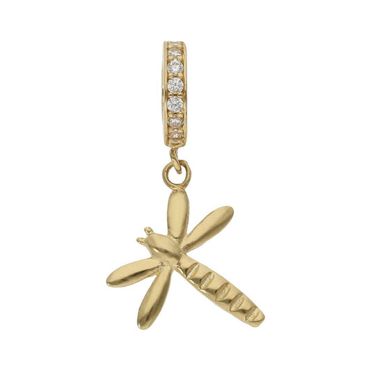 CHARMS COLGANTE ORO 18KL LIBELULA